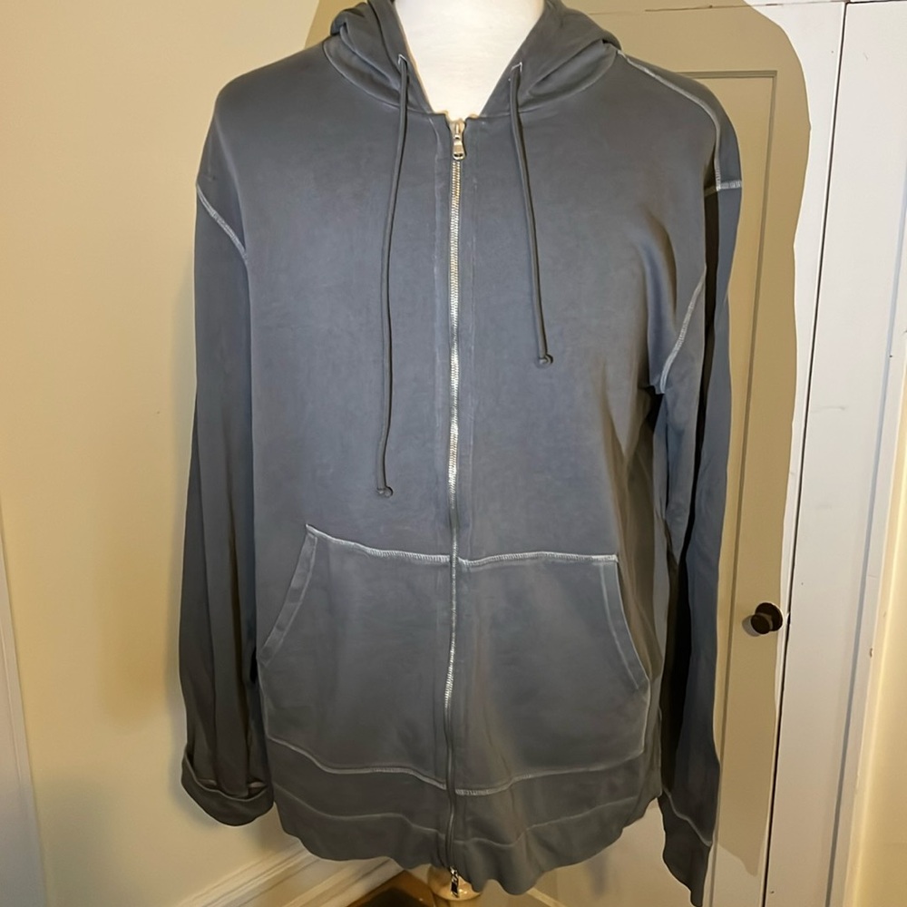Men’s, Officine Generale, XXL, Relaxed fit, Hopded Lightweight sweatshirt
